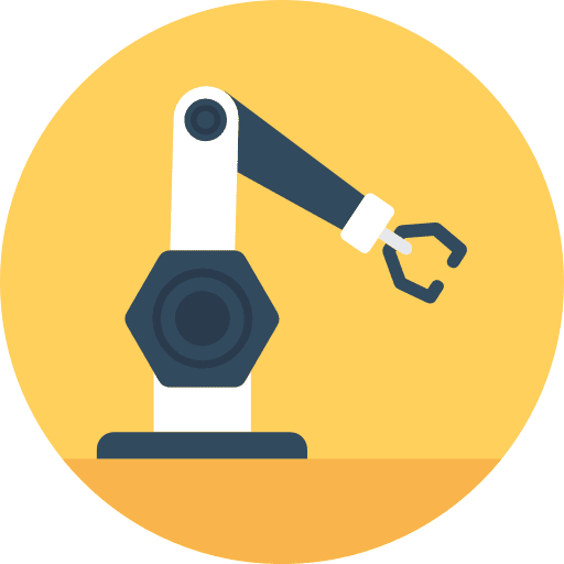 Industrial robot industrial robot robotics factory icon
