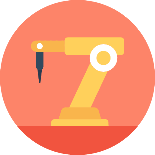 Industrial robot industrial robot robotics factory icon