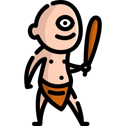 Cyclops folklore character cyclops icon Cyclops folklore character cyclops icon