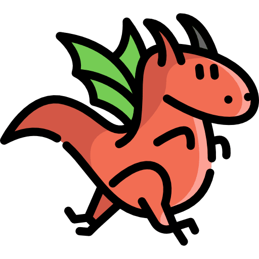 Dragon folklore animals legend icon Dragon folklore animals legend icon