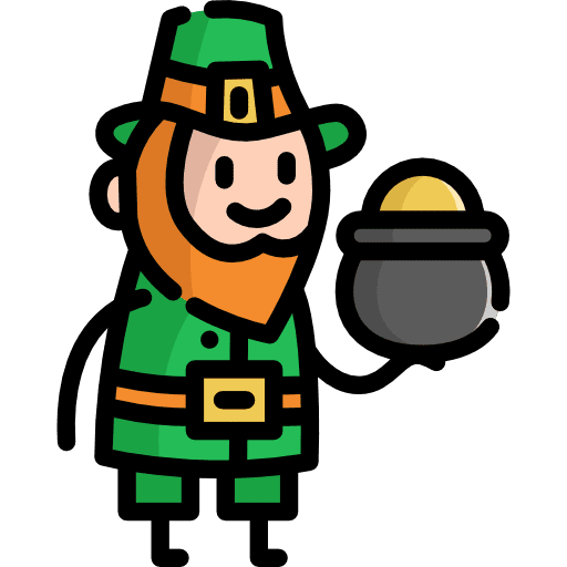 Leprechaun character fairy tale folklore icon