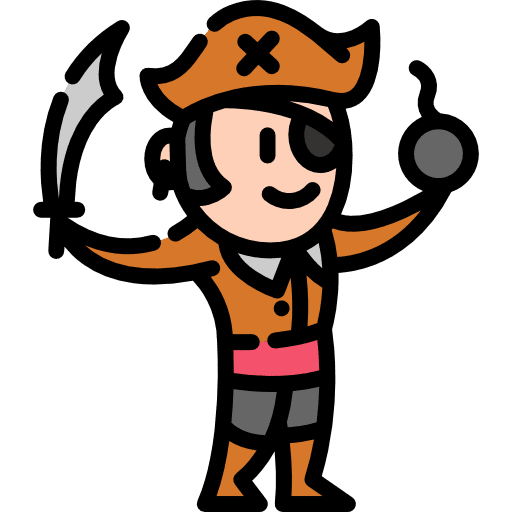 Pirate pirate legend fairy tale icon Pirate pirate legend fairy tale icon