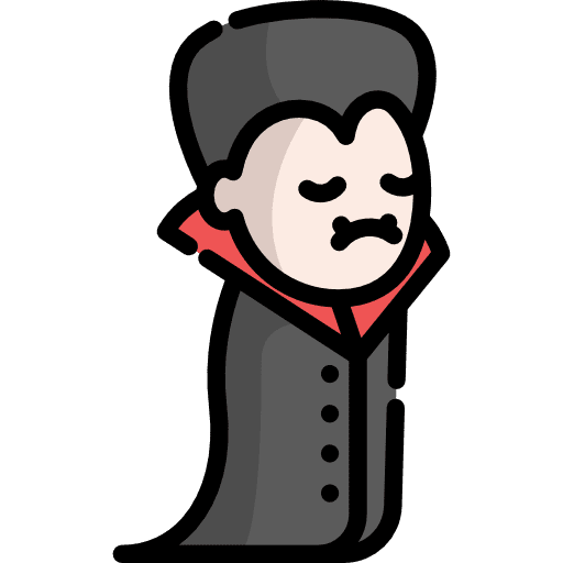 Vampire fairy tale folklore people icon Vampire fairy tale folklore people icon