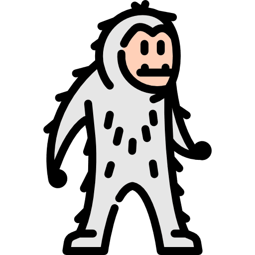 Yeti folklore legend fairy tale icon