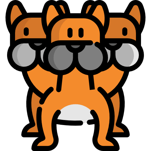 Cerberus people folklore animals icon Cerberus people folklore animals icon