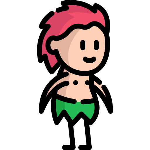 Curupira fairy tale folklore character icon Curupira fairy tale folklore character icon