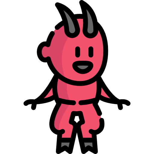 Devil character fairy tale folklore icon Devil character fairy tale folklore icon