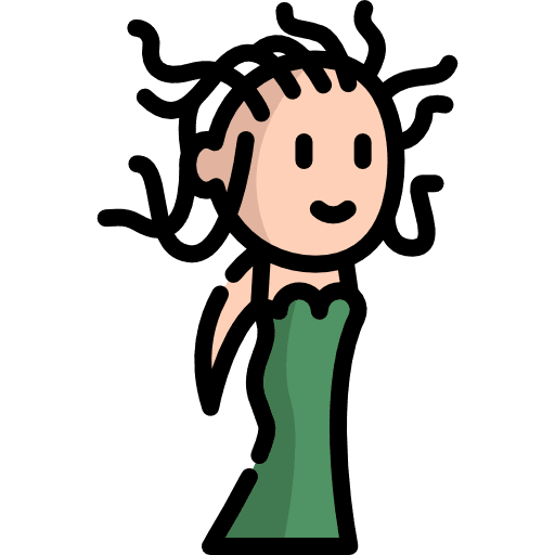Medusa fantasy legend character icon Medusa fantasy legend character icon