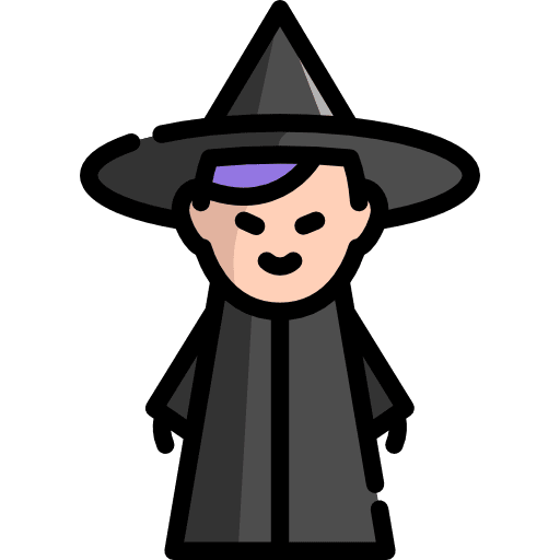 Witch witch halloween character icon Witch witch halloween character icon