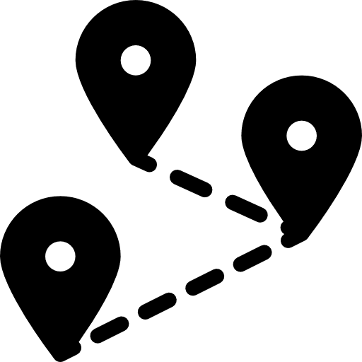 Distance distance placeholders maps and location icon