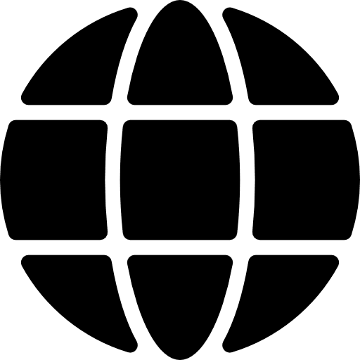 Globe symbol maps and location world icon