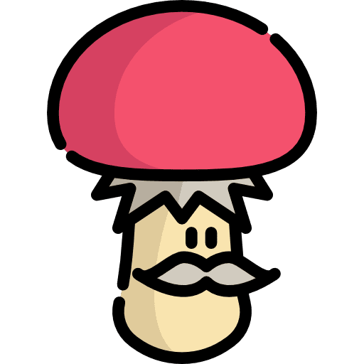 Mushroom people character folklore icon Mushroom people character folklore icon