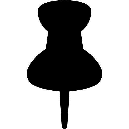 Pin map location interface map point icon