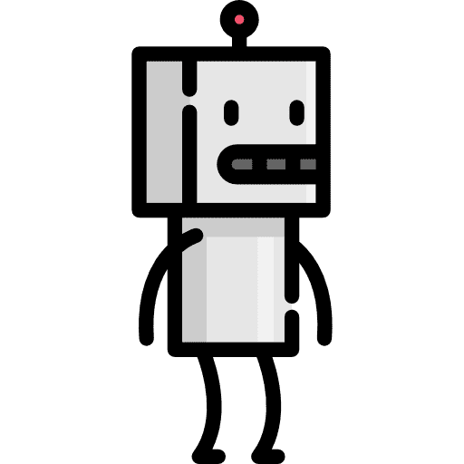 Robot futurist science fiction toy icon Robot futurist science fiction toy icon