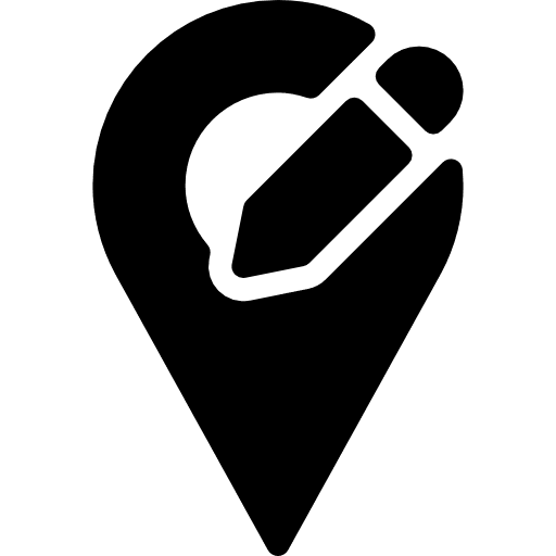 Edit pin maps and location map point icon