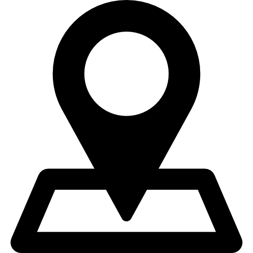 Pin area maps and flags map location icon