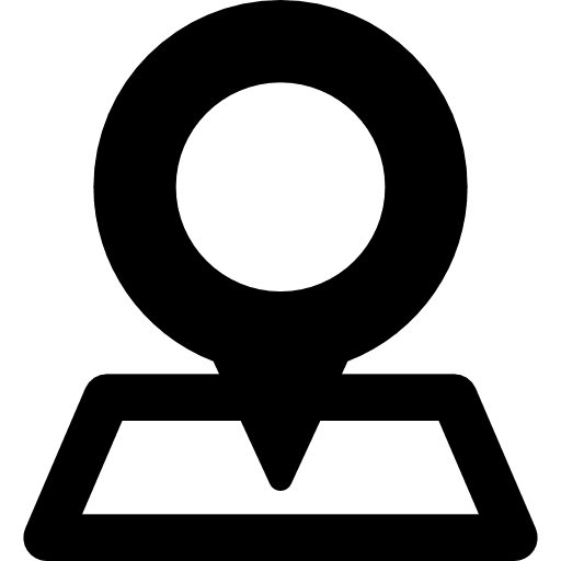 Pin map gis area icon