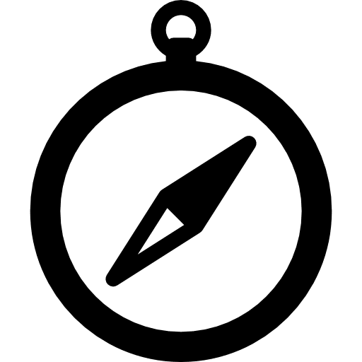 Compass navigation cursor tools and utensils icon