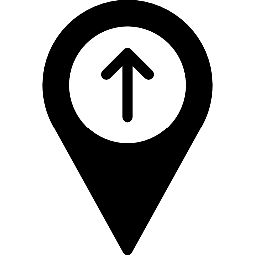 Location navigation up arrow placeholder icon