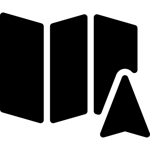 Map orientation maps and flags interface icon