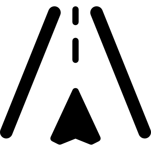 Navigation interface gps maps and location icon