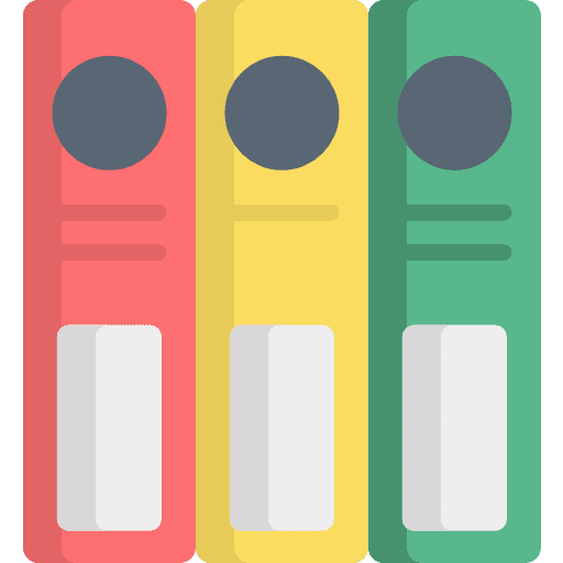 Folders office material education document icon Folders office material education document icon