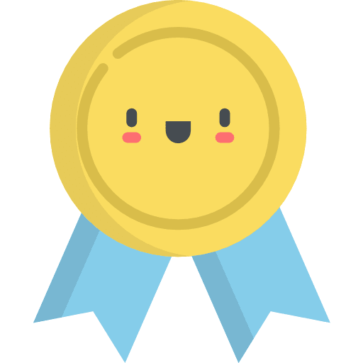 Medal quality education certification icon Medal quality education certification icon