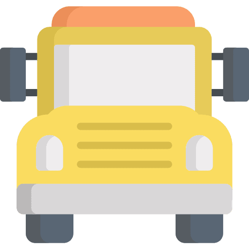 School bus transportation automobile public transport icon School bus transportation automobile public transport icon