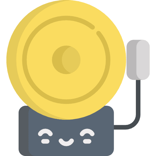 Bell fire danger alarm icon Bell fire danger alarm icon