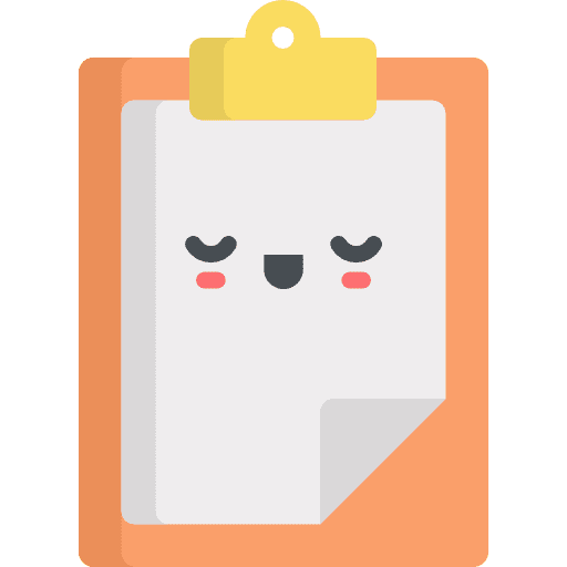 Clipboard files and folders checking education icon Clipboard files and folders checking education icon