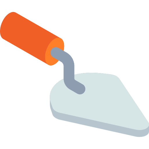 Trowel trowel equipment construction and tools icon