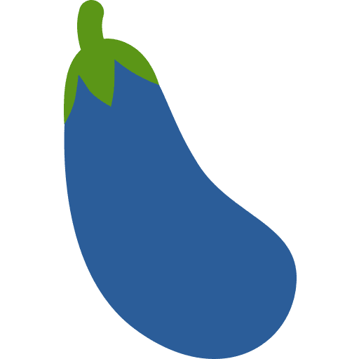 Eggplant food and restaurant vegan eggplant icon