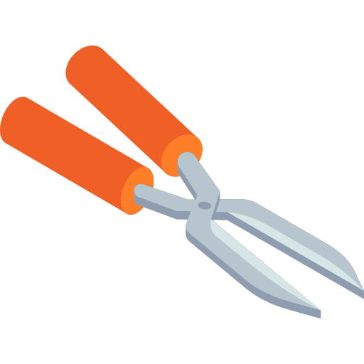 Shears gardening farming and gardening shears icon