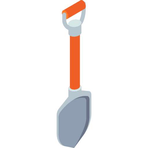 Shovel spade hoe shovel icon
