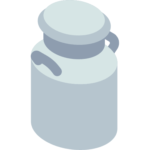 Milk bottle can farming and gardening icon