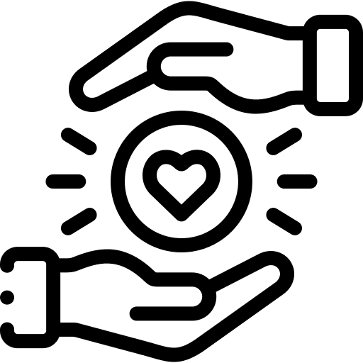 Charity heart charity health icon Charity heart charity health icon