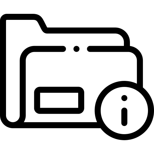 Folder profile information confidential icon Folder profile information confidential icon