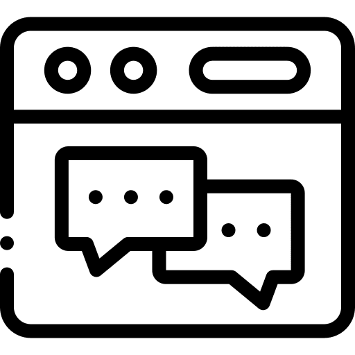 Forum professions and jobs chatting communications icon Forum professions and jobs chatting communications icon