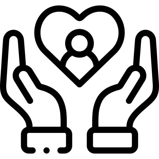 Kindness professions and jobs hand kind icon Kindness professions and jobs hand kind icon