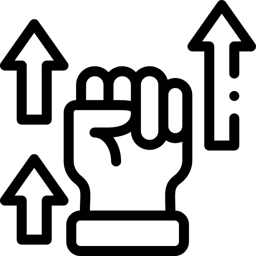 Motivation motivation hands and gestures fist icon Motivation motivation hands and gestures fist icon