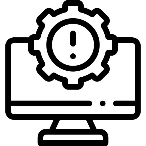 Computer setting technical support settings icon Computer setting technical support settings icon