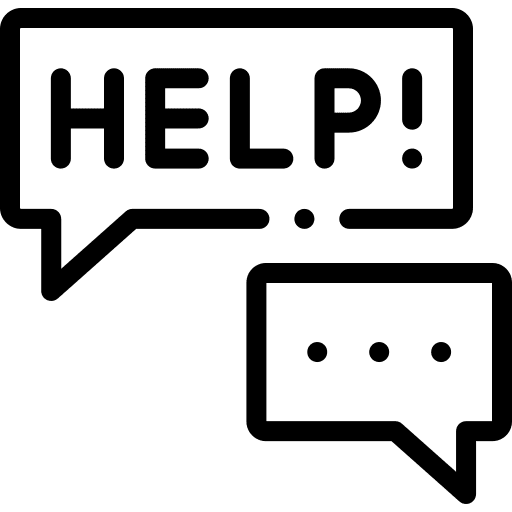 Help help urgent speech bubble icon Help help urgent speech bubble icon