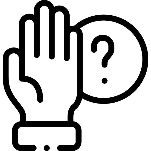 Net net question hand icon Net net question hand icon