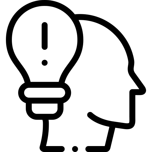 Thinking creative thinking strategy business icon Thinking creative thinking strategy business icon