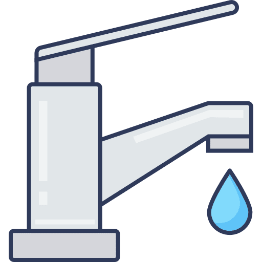 Water tap furniture and household water water tap icon