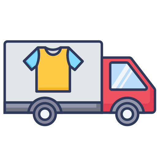 Delivery truck transportation delivery shopping icon