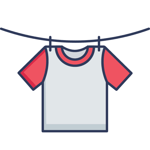T shirt clothes line cleaning t shirt icon