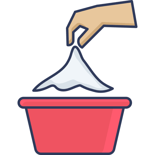 Washing clothes washing clothes laundry hand icon