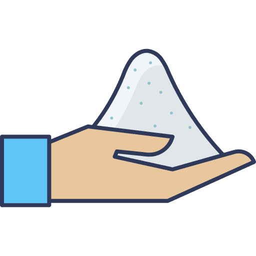 Washing powder hand powder laundry icon