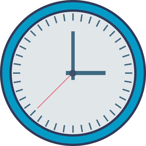 Clock watch time time and date icon